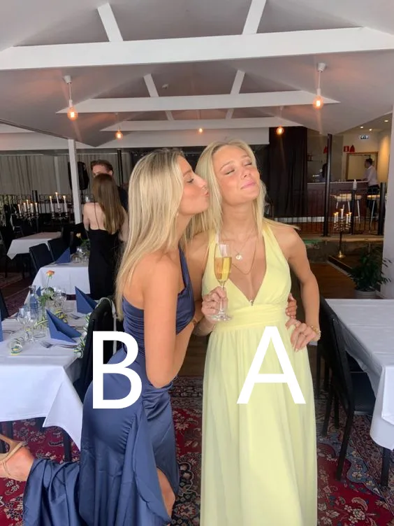 Diynav Deep V Neck Yellow Prom Dress,Navy Blue Mermaid Evening Dress HZ1017