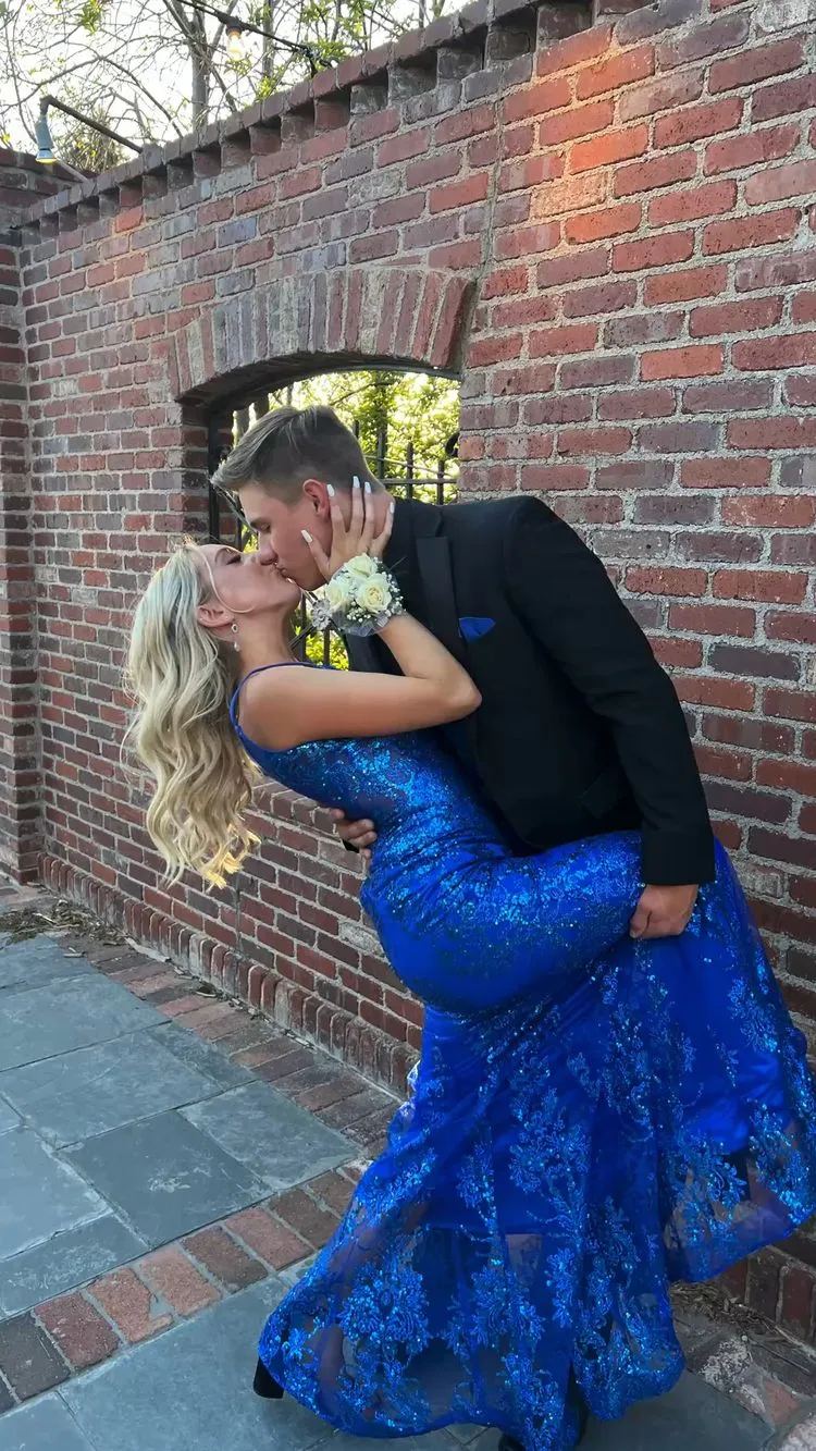 Diynav Royal Blue Mermaid Prom Dress,Charming Royal Blue Evening Dress HZ1017