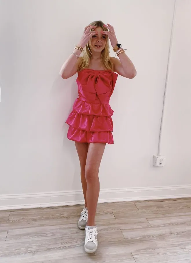 Diynav Fuchsia Short Homecoming Dress HZ1017