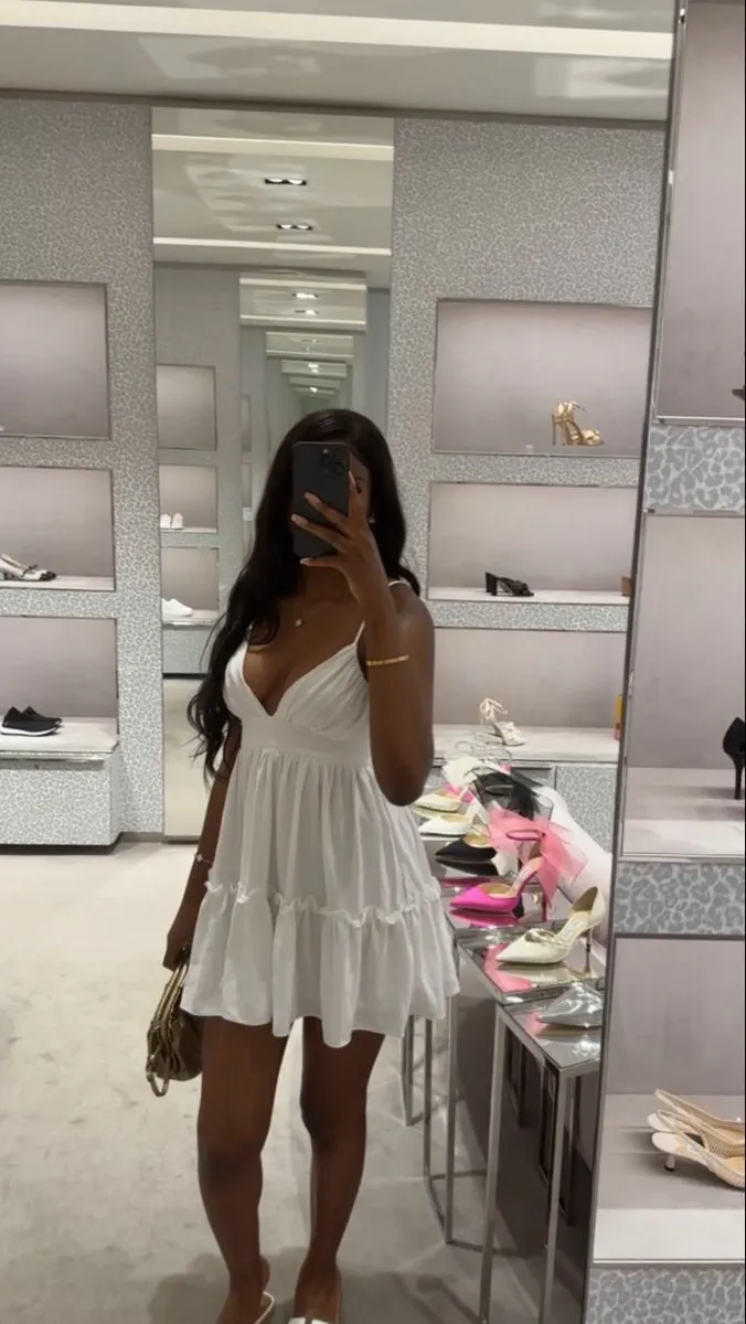 Diynav Spaghetti Straps V Neck Homecoming Dress HZ1017