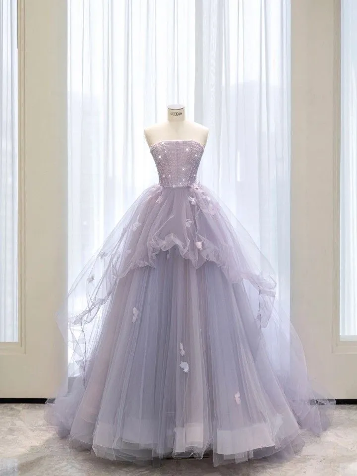 Diynav A-line Tulle Princess Dress,Chic Tulle Ball Gown HZ1017