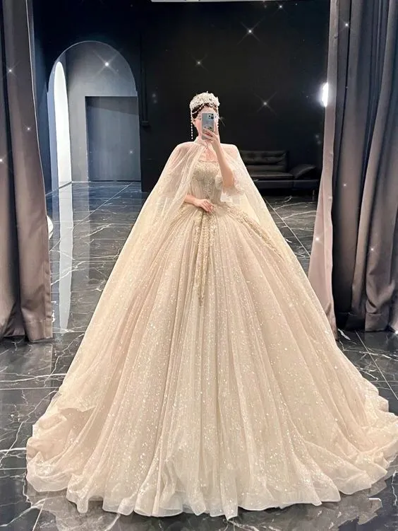 Diynav A-line Puffy Wedding Dress,Bridal Gown HZ1017