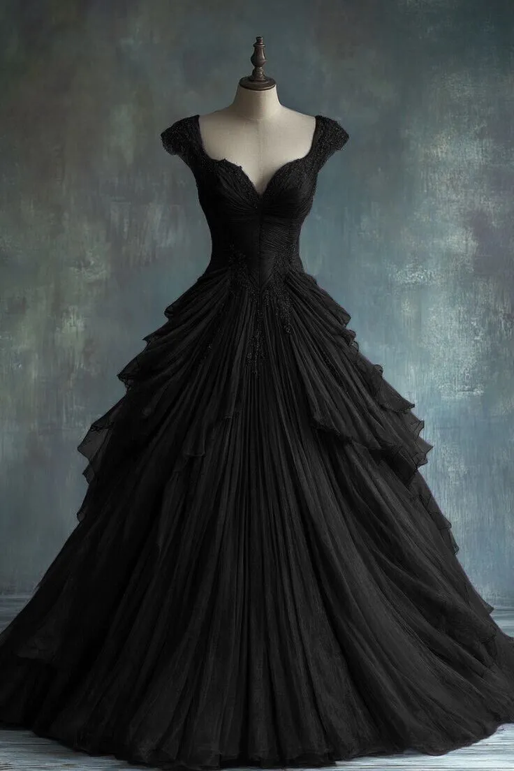 Diynav Blue Tulle Lace Ball Gown Formal A Line Quinceanera Dress HZ1017 - Image 4