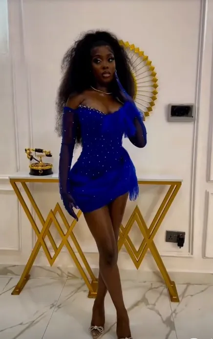 Diynav Royal Blue Tulle Beaded Cocktail Dress Mini Party Dress Homecoming Dress HZ1017