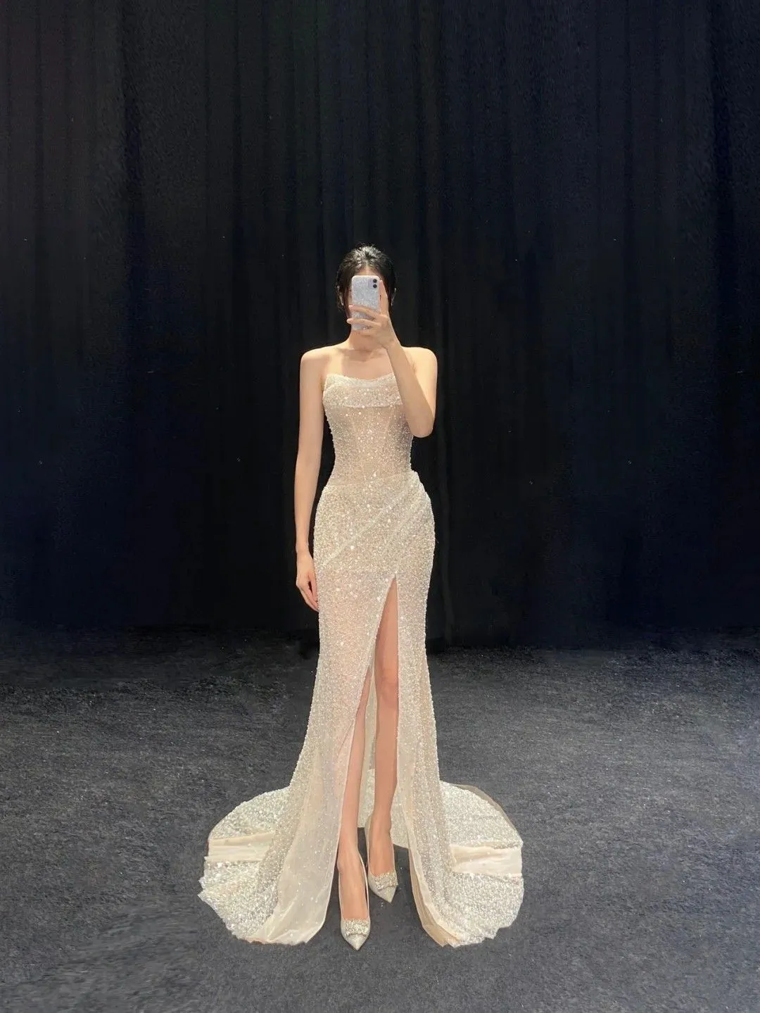 Diynav Mermaid Long Evening Dress with Split HZ1017