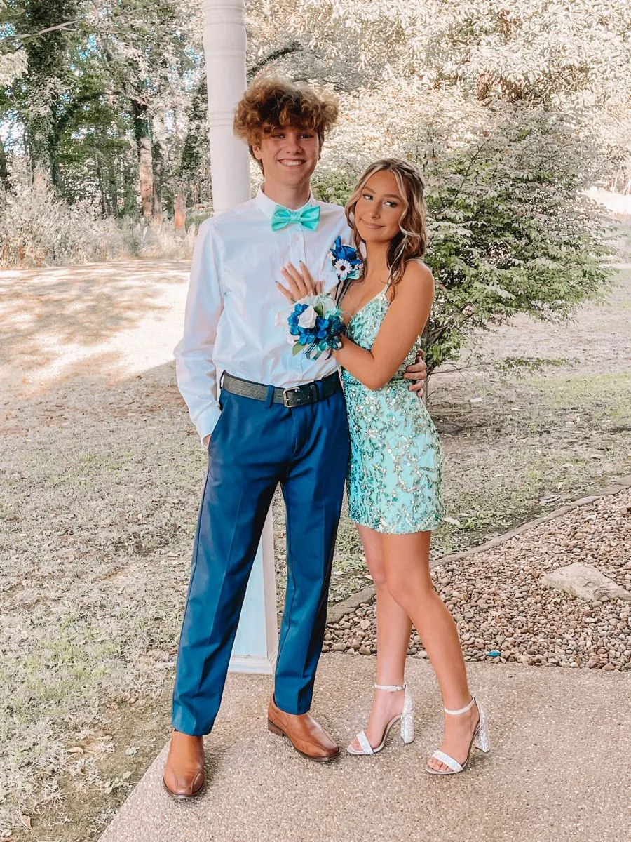 Diynav V Neck Homecoming Dress,New Arrival Party Dress HZ1017