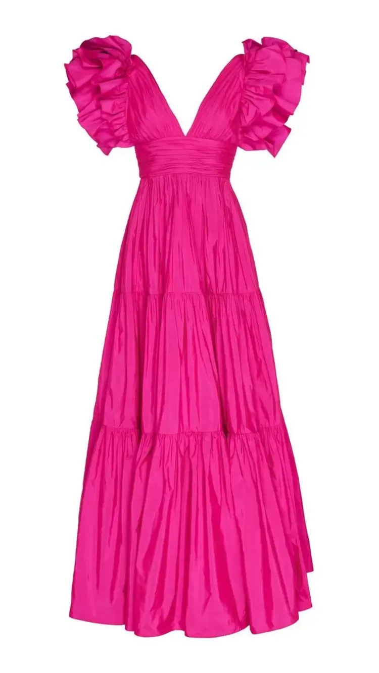 Diynav Line Prom Dresses for Women V Neck Long Formal Evening Gowns HZ1017