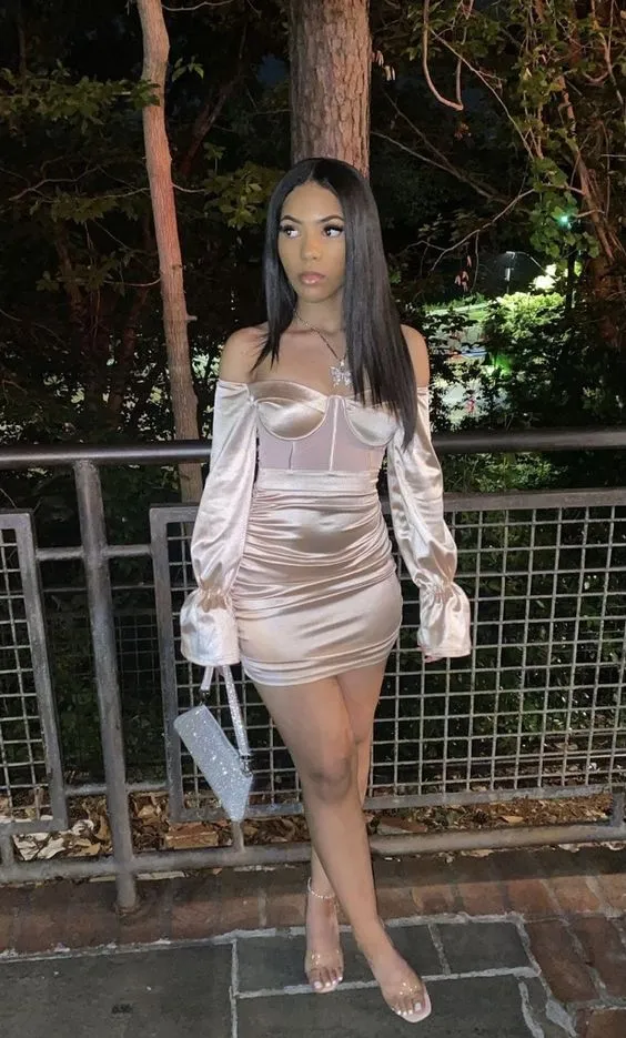 Diynav Birthday Outfit Dress For Black Girls Corset Sexy Homecoming Dress HZ1017