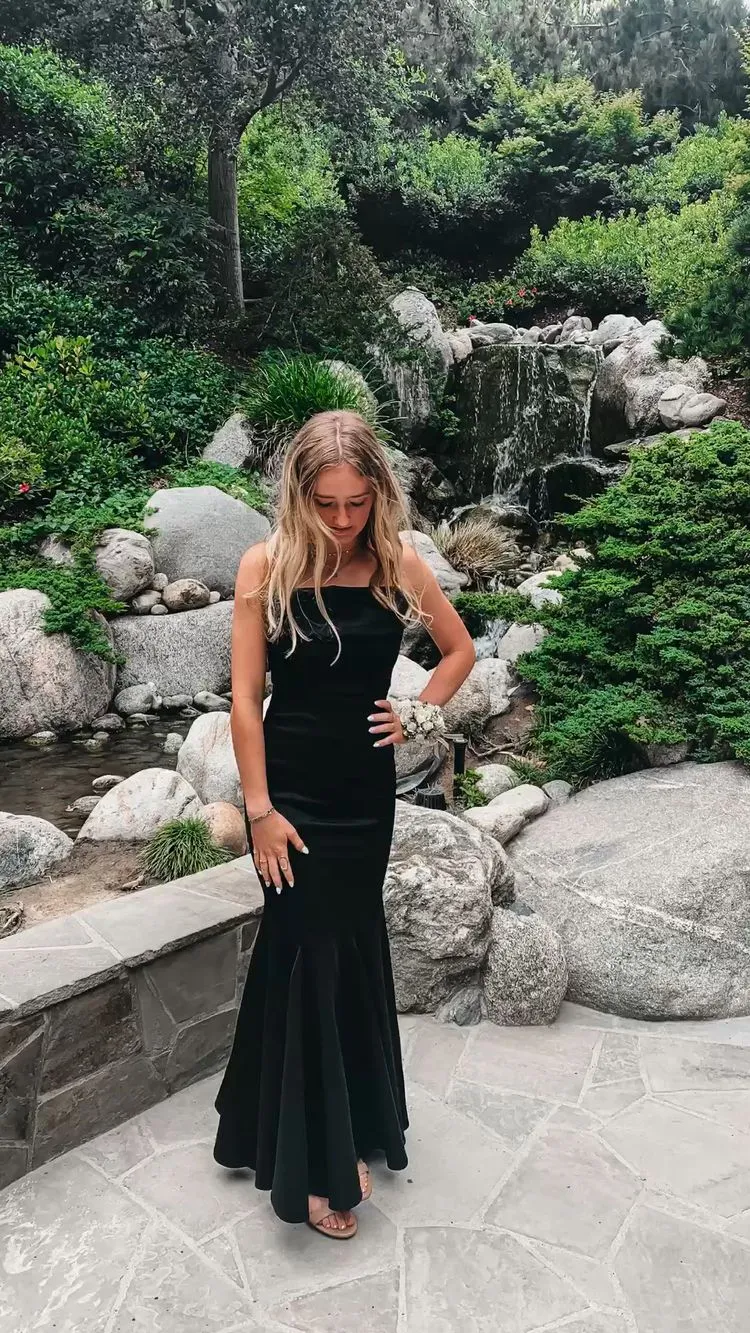 Diynav Mermaid Spaghetti Straps Long Prom Dress Charming Evening Dress HZ1017