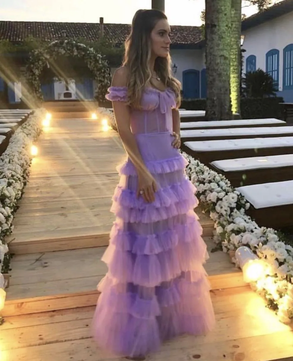 Diynav Tiered Prom Dresses Long Evening Dresses HZ1017