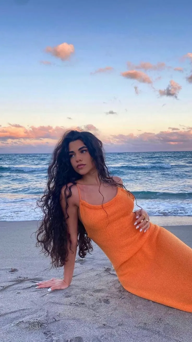 Diynav Orange Evening Dress Orange Beach Dress HZ1017