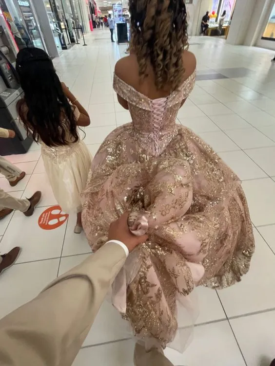 Diynav Off The Shoulder Ball Gown,Sweet 16 Dress,Princess Dress HZ1017