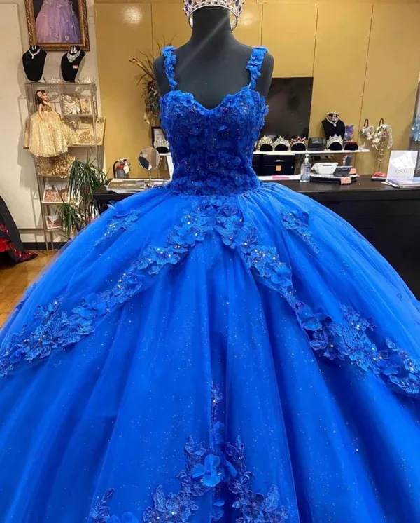Diynav Royal Blue Princess Dress,Royal Blue Ball Gown Sweet 16 Dress HZ1017