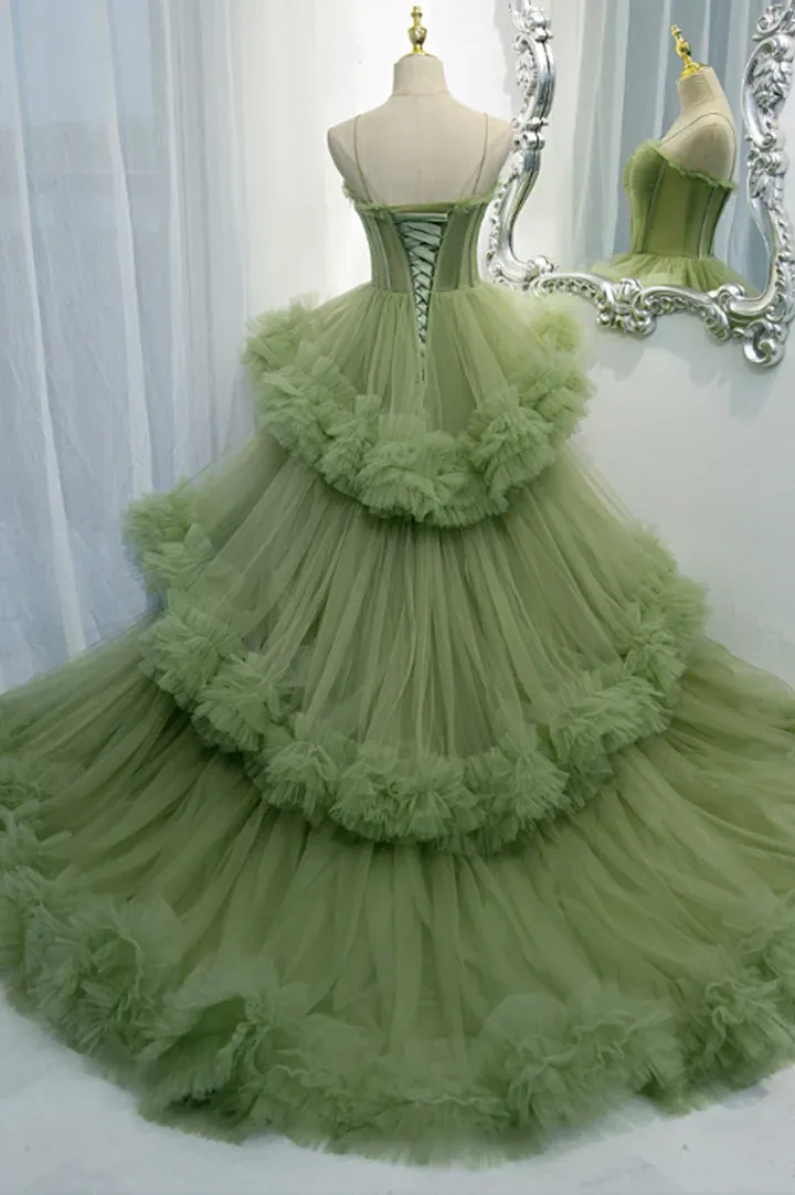 Diynav Tulle Long Prom Dresses, A-Line Formal Evening Dresses HZ1017 - Image 7