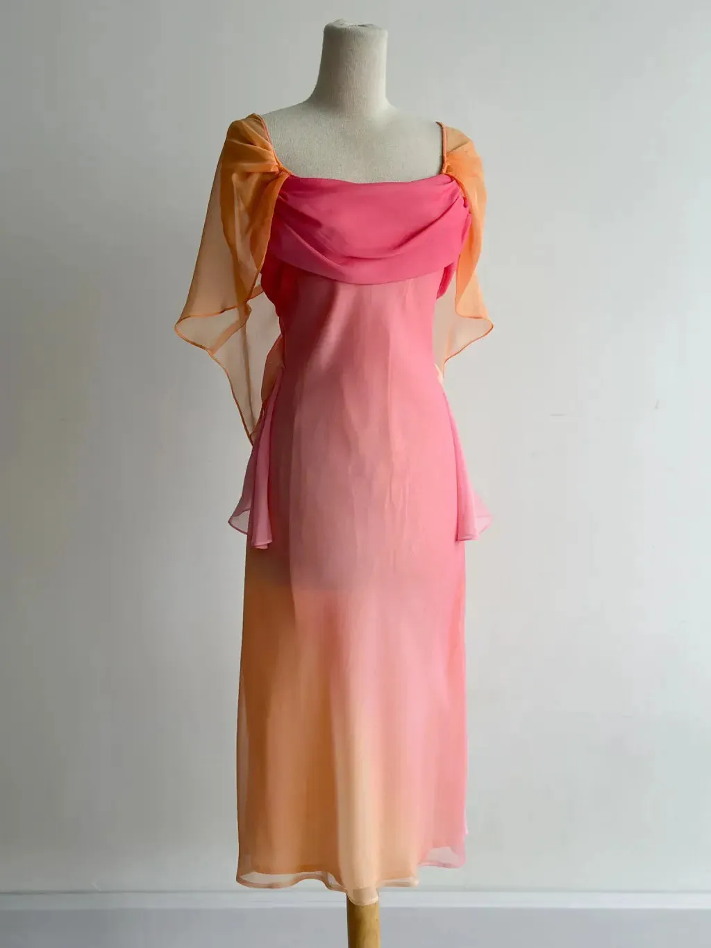 Gradient Y2K Outfit for Party Square Neck Chiffon Stunning Short Prom Dresses HZ1108