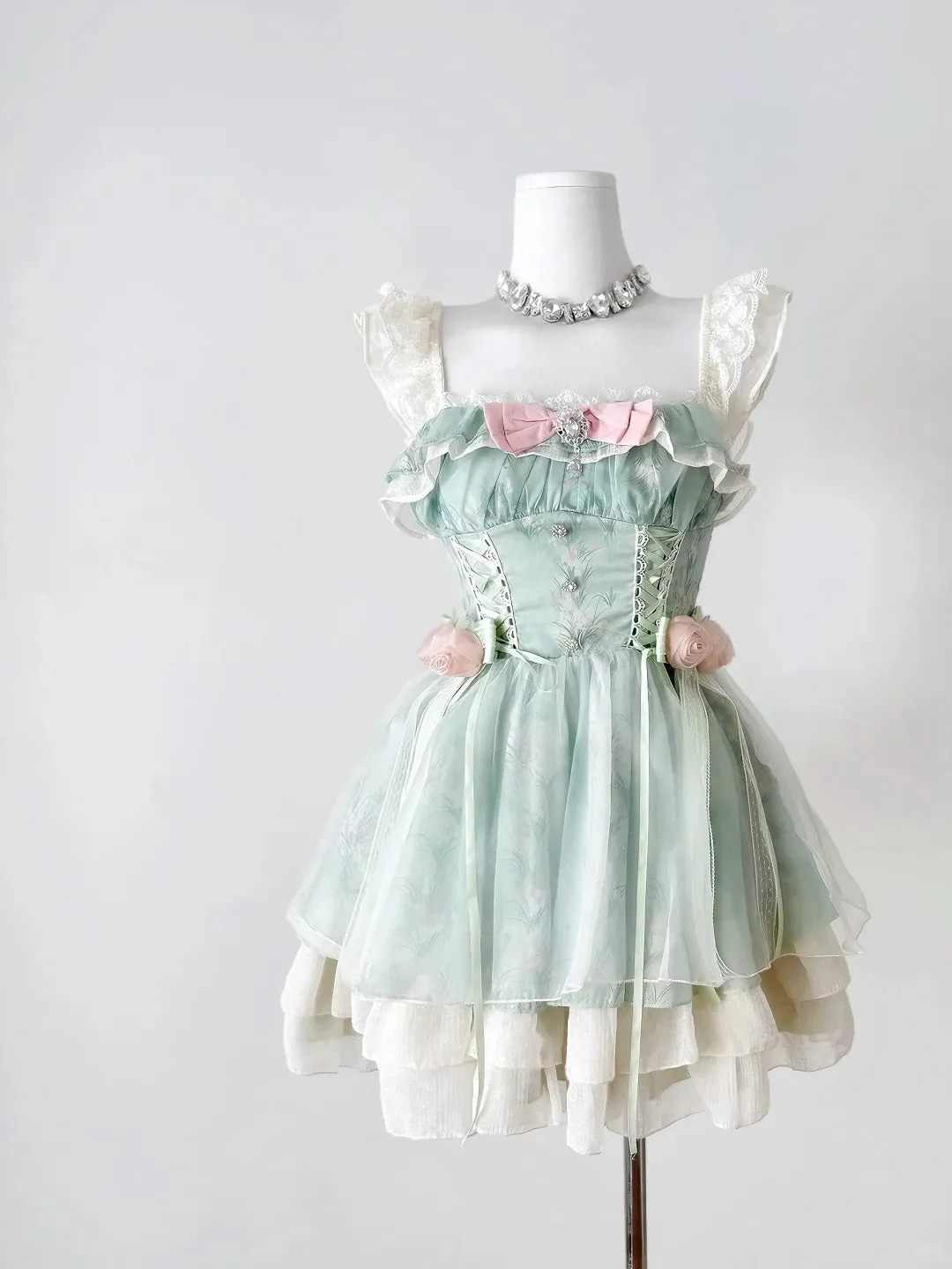 Cute Square A-Line Tulle Lace Short Prom Dress Homecoming Dress HZ1108