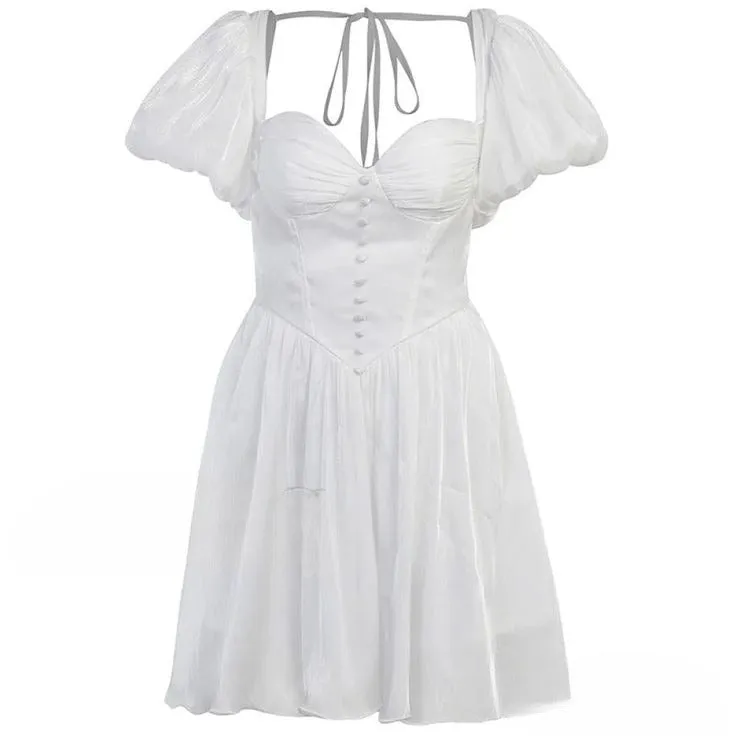 Stunning White Off Shoulder A-Line Tulle Short Prom Dresses Homecoming Dress HZ1108 - Image 4