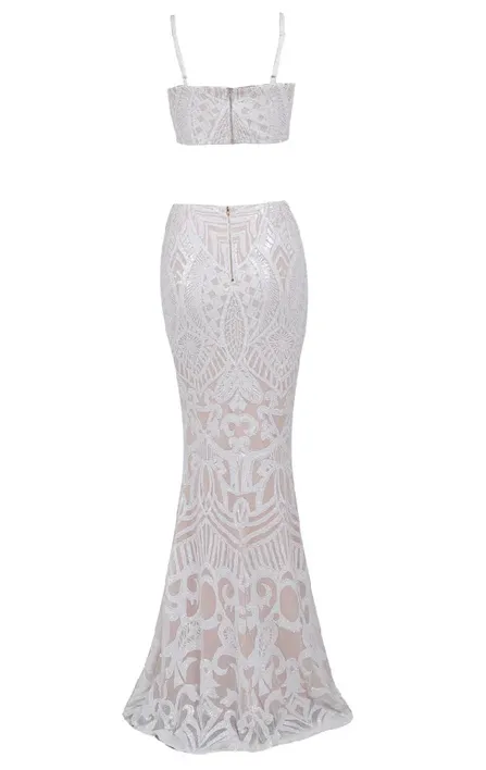 Diynav Two Pieces Mermaid Wedding Dress Sexy Beach Wedding Dress HZ1017 - Image 4