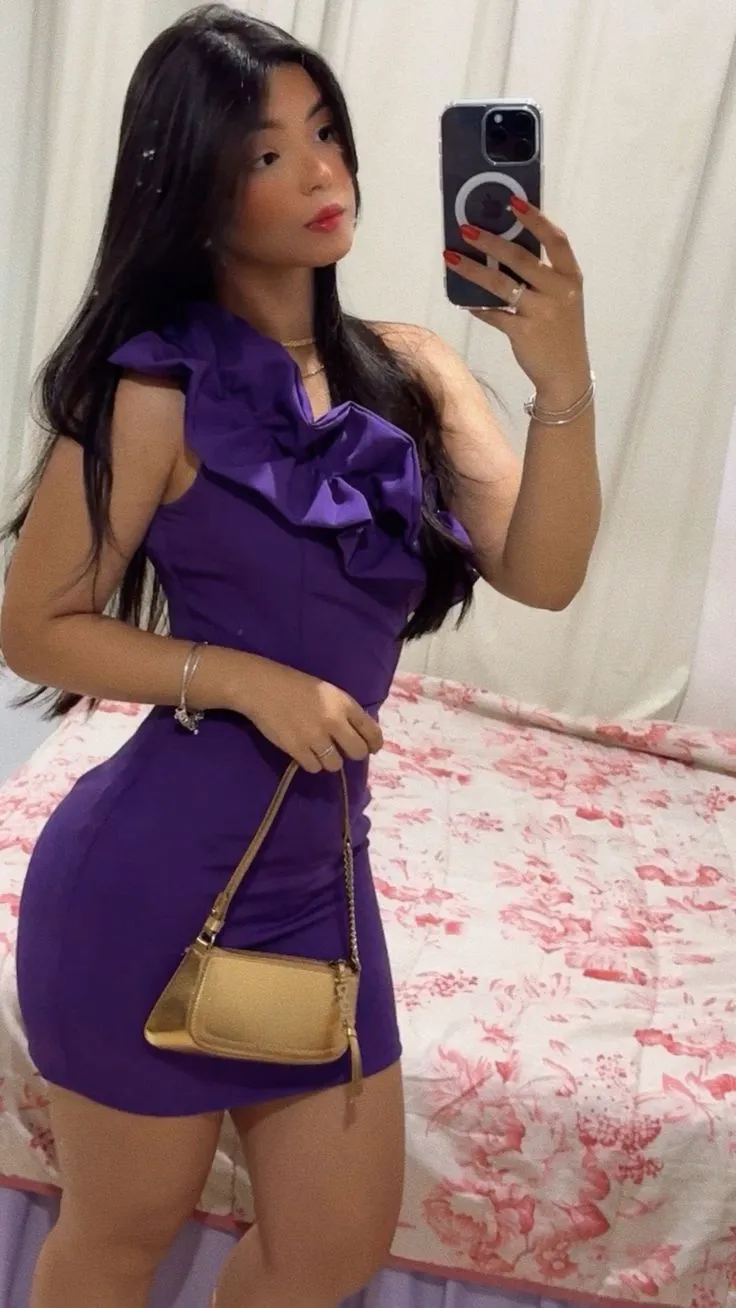Diynav Purple Tight Homecoming Dress Purple Party Gown HZ1017