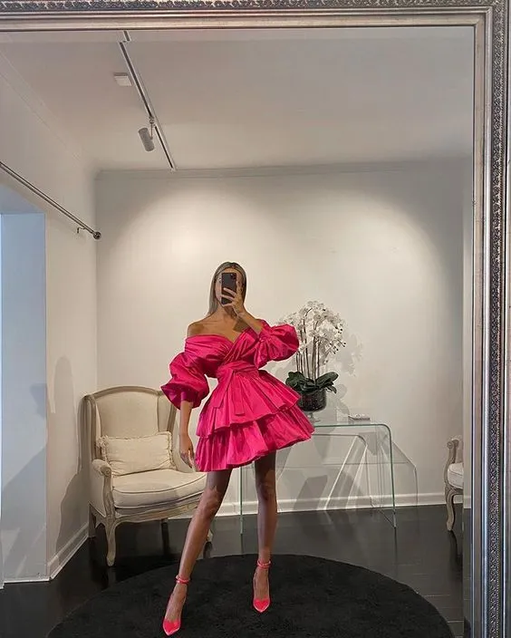 Diynav Homecoming Dress Charming Party Dress HZ1017