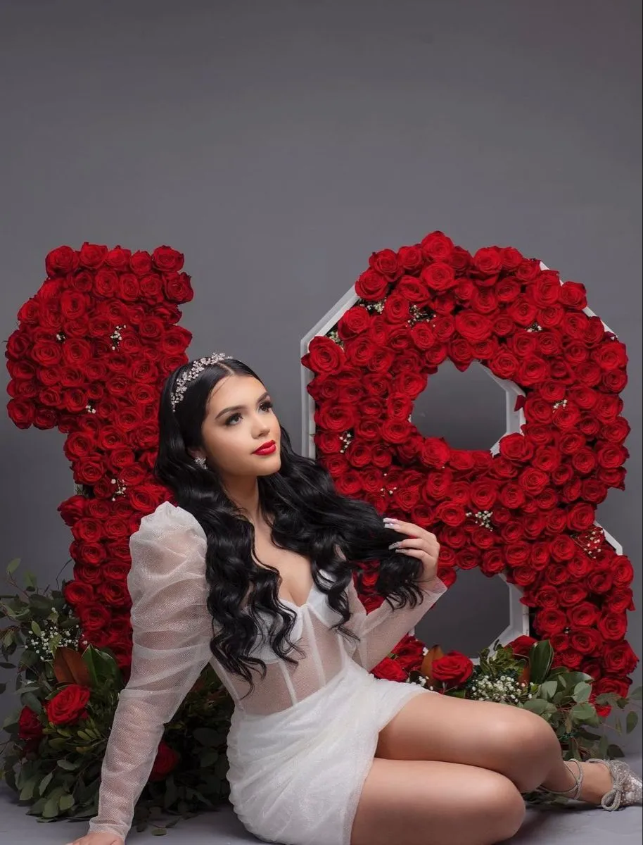 Diynav White Glitter Homecoming Dress 18th Birthday Party Dress HZ1017