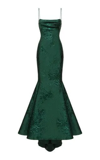 Diynav Green Spaghetti Straps Mermaid/Trumpet Prom Dress,Chic Evening Dress HZ1017