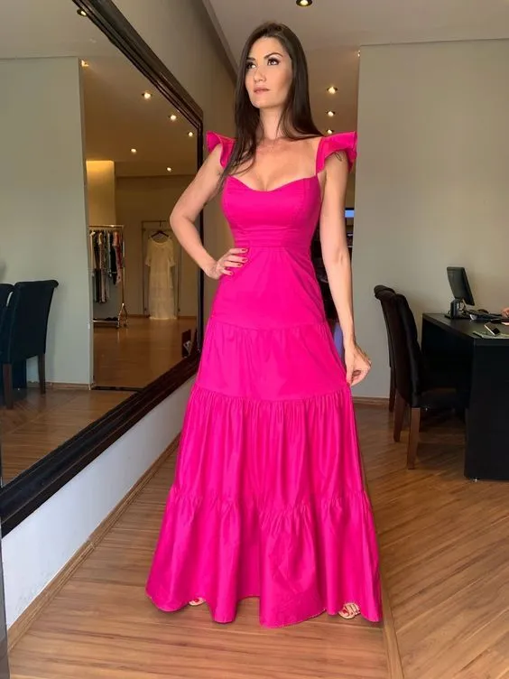 Diynav Pink Fashion new prom dress party dress evening dress HZ1017