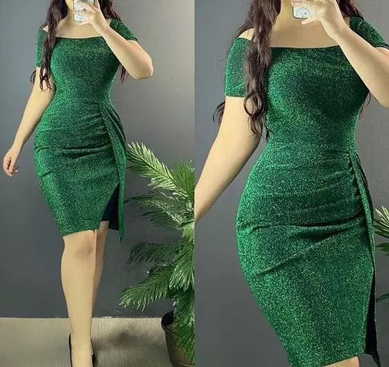 Diynav Short Sleeves Bodycon Dress Sexy Homecoming Dress HZ1017