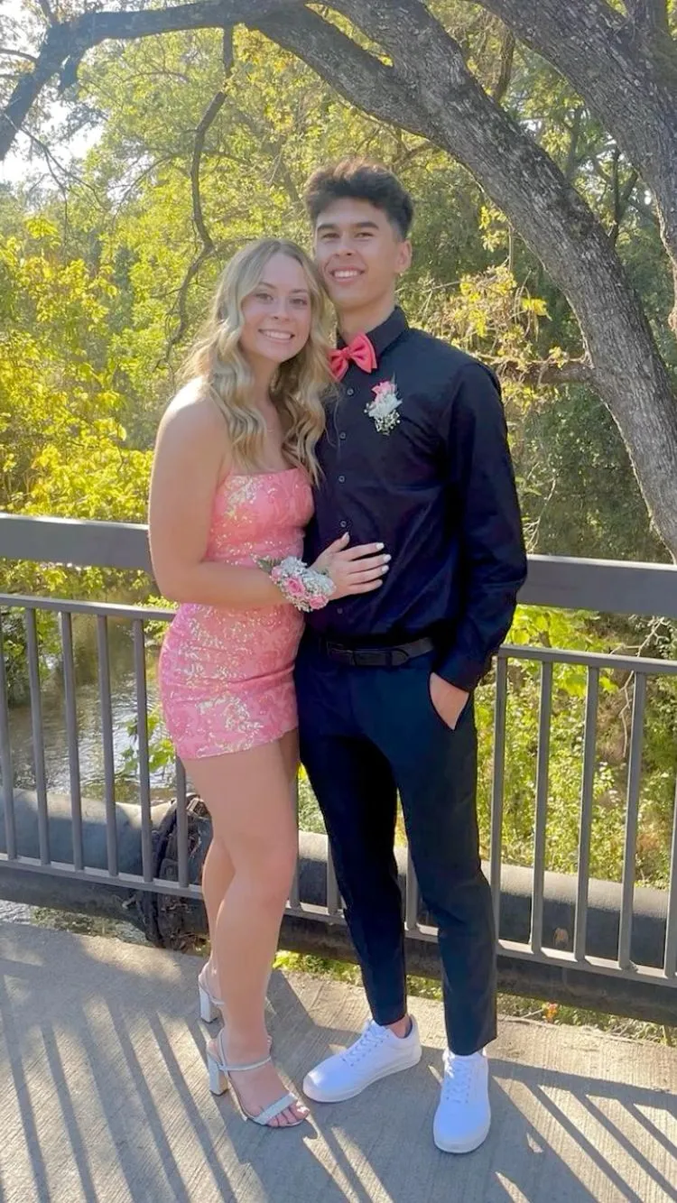 Diynav Sequins Homecoming Dress,Pink Party Dress HZ1017