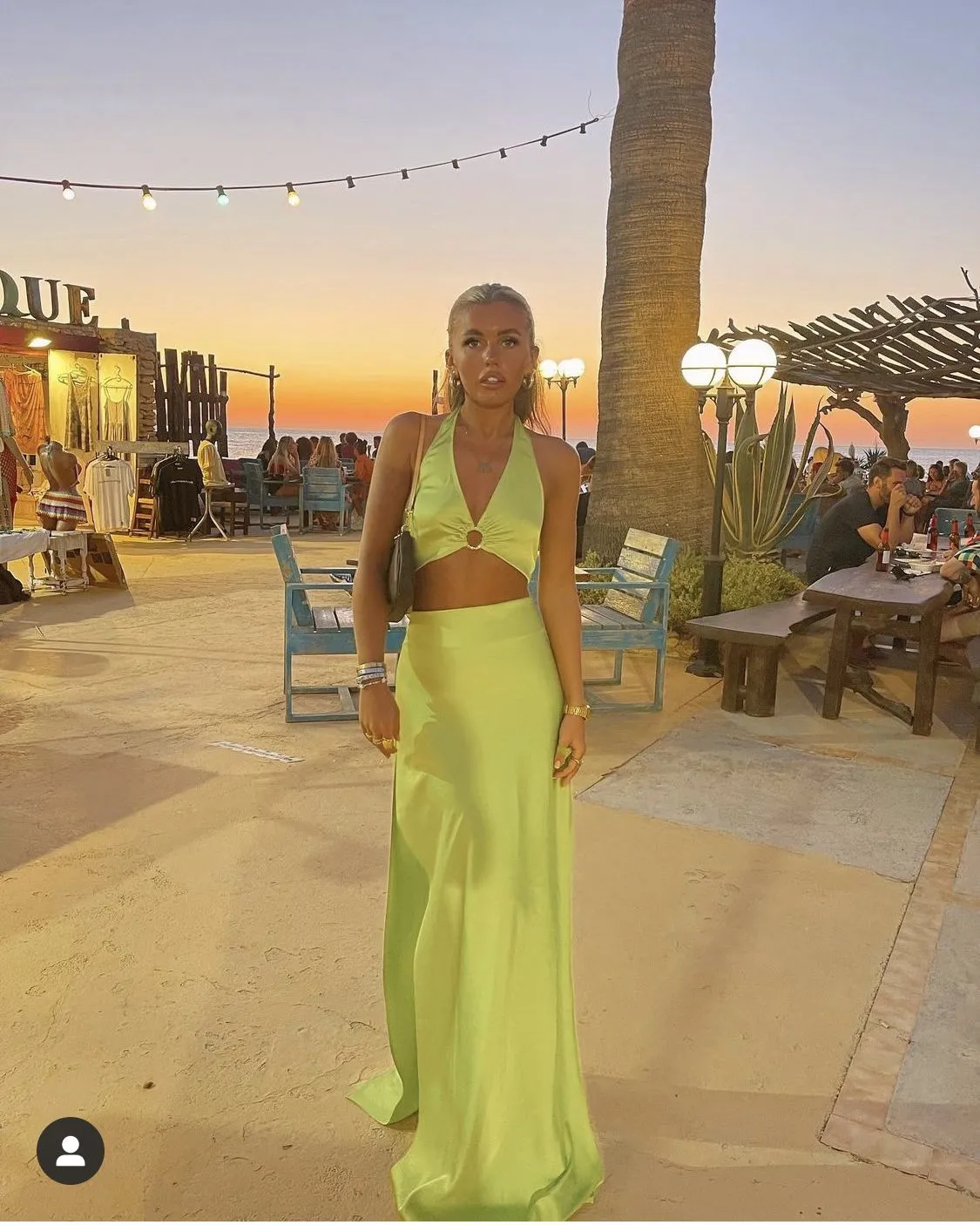 Diynav Green Two Piece Evening Dress Green Party Gown HZ1017