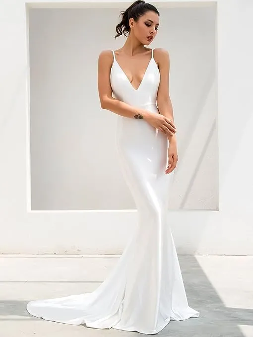 Diynav Open Back Mermaid Wedding Dress HZ1017 - Image 2