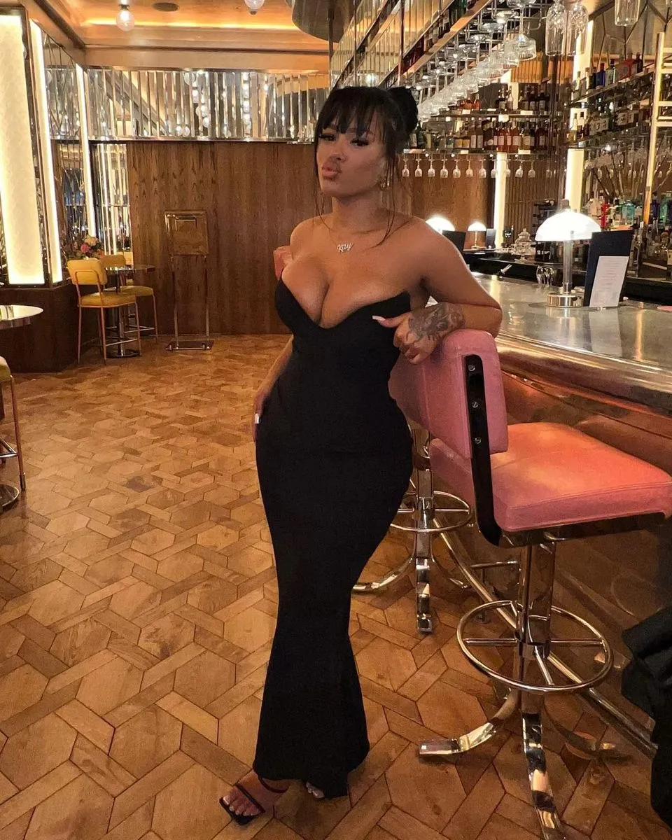 Diynav Black Sheath Evening Dress,Slim Prom Gown HZ1017