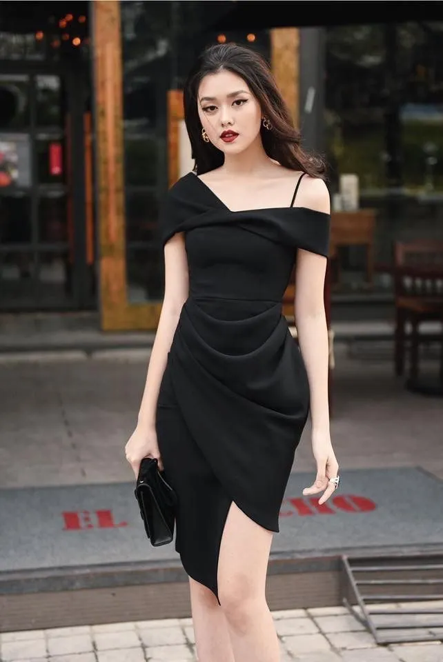 Diynav Black Sheath Homecoming Dress Black Party Dress HZ1017