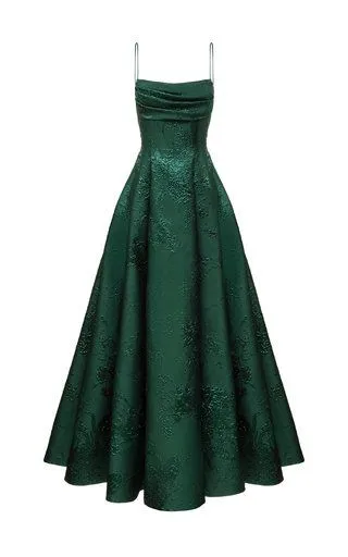 Diynav Green A-line Spaghetti Straps Prom Dress,Chic Evening Dress HZ1017