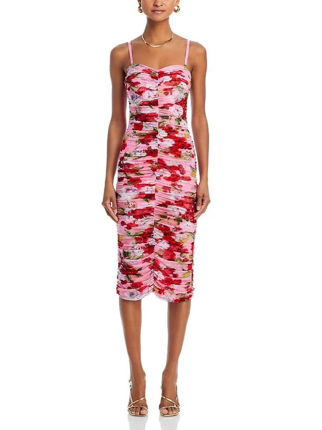 Diynav And Summer New Fashion Flowers Milk Silk Brith Flower Fork Dress Can Be Adjusted To Hang The Dress Woman