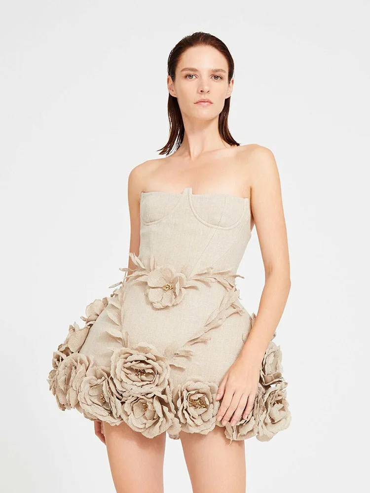 Diynav Women's New Sexy Open Shoulder-To-Shoulder-Meared Dress Slimy Floral Dress