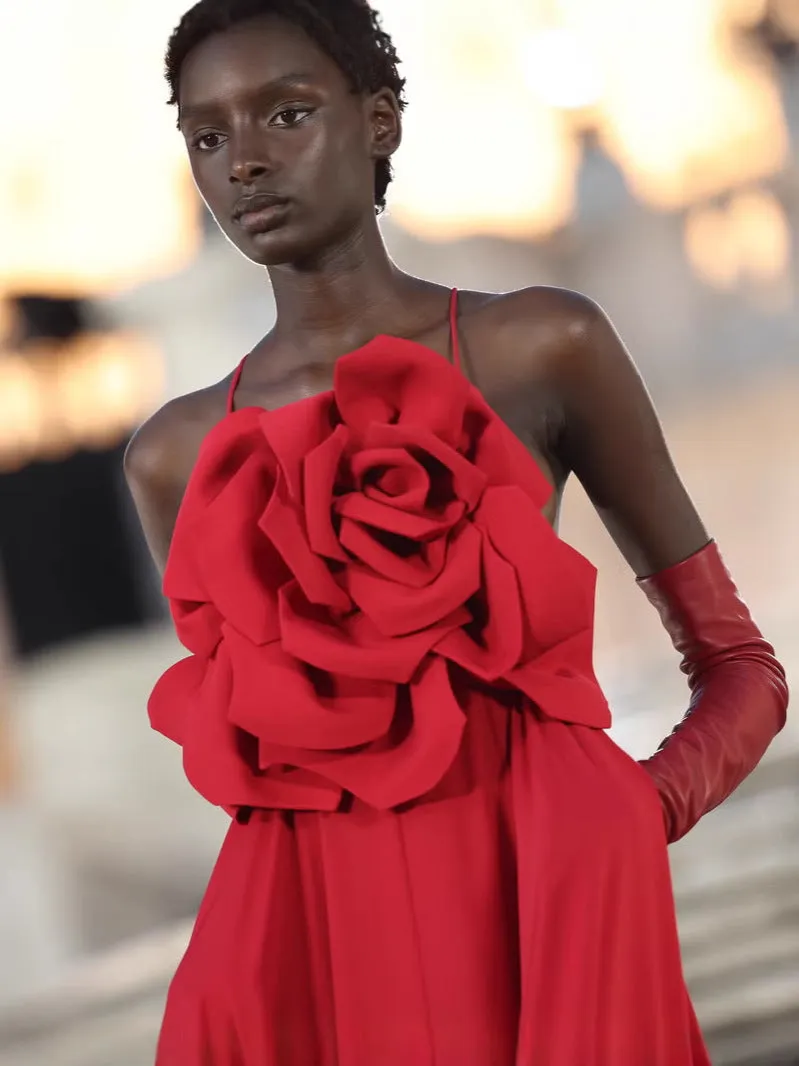 Diynav Women's Slings Handmade Three-Dimensional Solid Dress Dress Dress Women's Dress