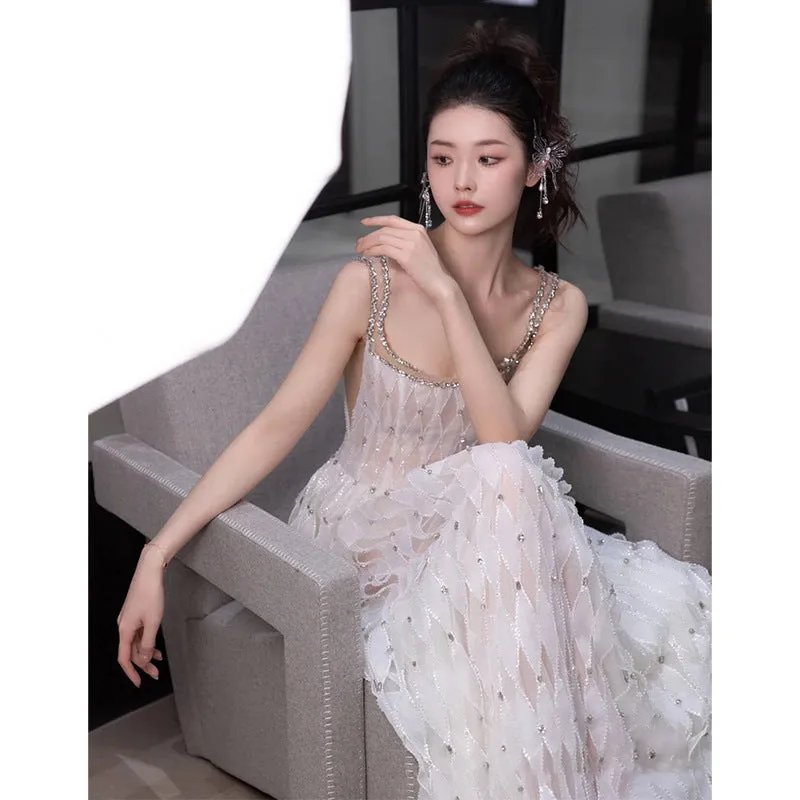 Diynav Wedding Dress Heavy Lifting High-End French Super Fairy Morning Robe Out Of The Same Banquet Dress Dress Dress