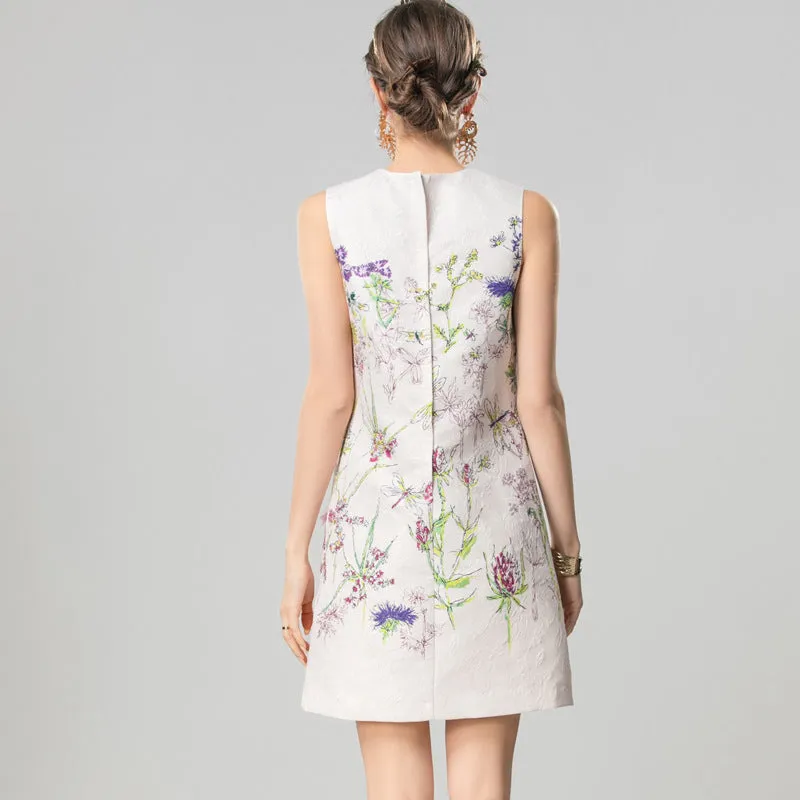 Diynav Industry Nail Pearled Pearled Tidered 3D Flower Shown Skinny Young Dresses Summer Women's Dress 2025