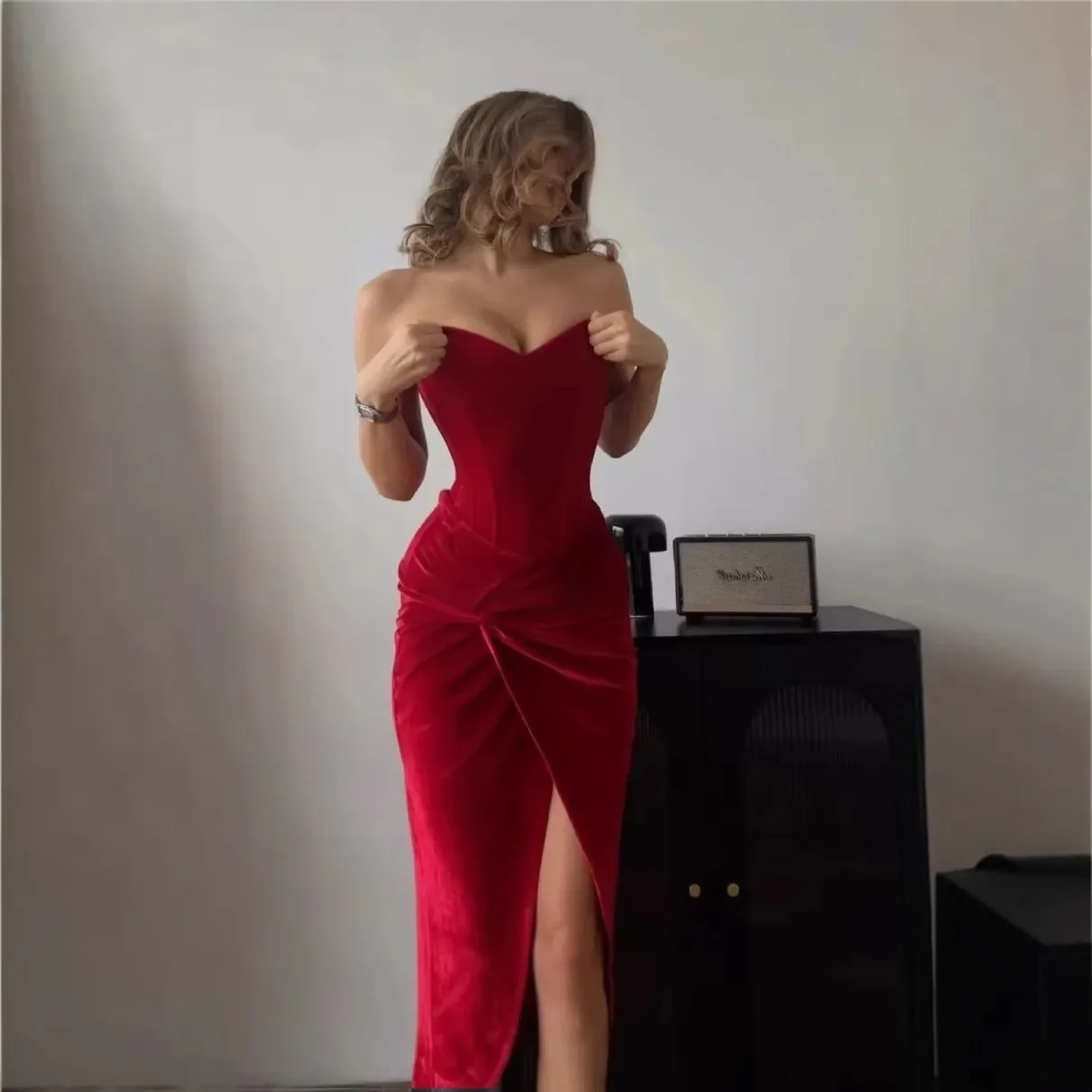 Diynav New Temperament Brased Party Dress