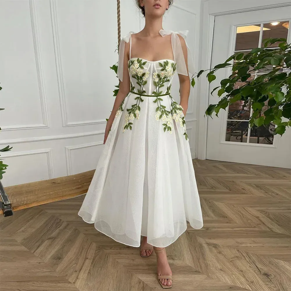 Diynav Evening Dress 2025 New Summer White Shoulder Can Usually Wear Thin And Medium Long Host Dress