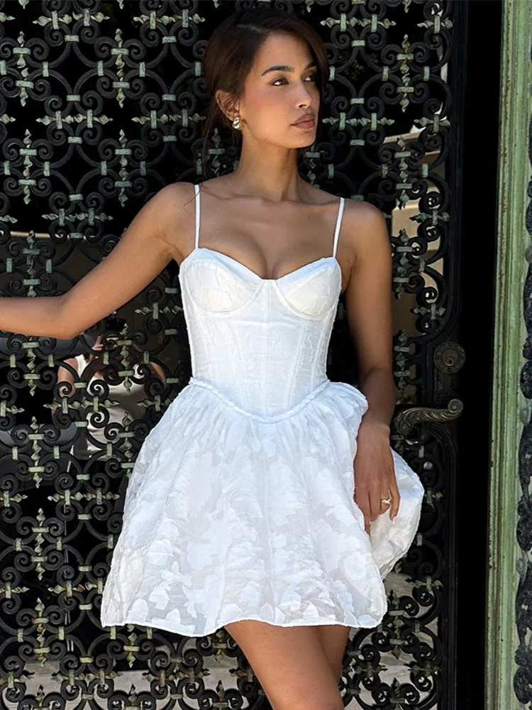 Diynav Women's Pure Style Sexy Sling Dress High-End Temperamented Wedding Dress A-Word Dress Woman