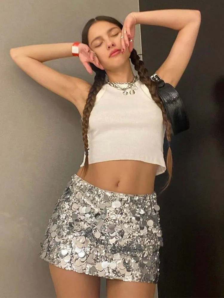 Diynav Women's Fashion Sexy Squint Bag Hip Short Skirt Temperament Half-Dress Dress Dress Dress Dress Woman