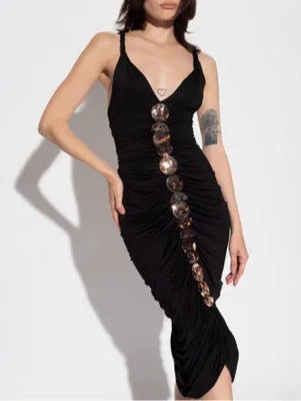 Diynav 2024 New Sexy Hanging Neck Babes Taut-Bumed Dress Evening Dress Woman