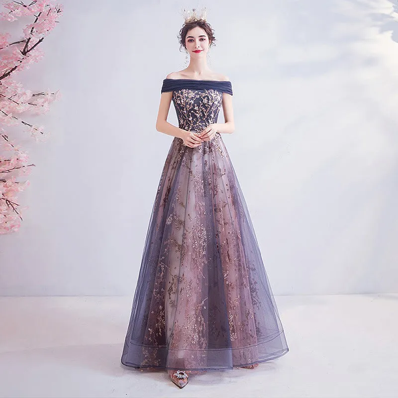 Diynav Evening Dress 2025 New Annual Meeting Host Famous Temperament Thin Fairy Fluffy Skirt Art Exam Performance Suit