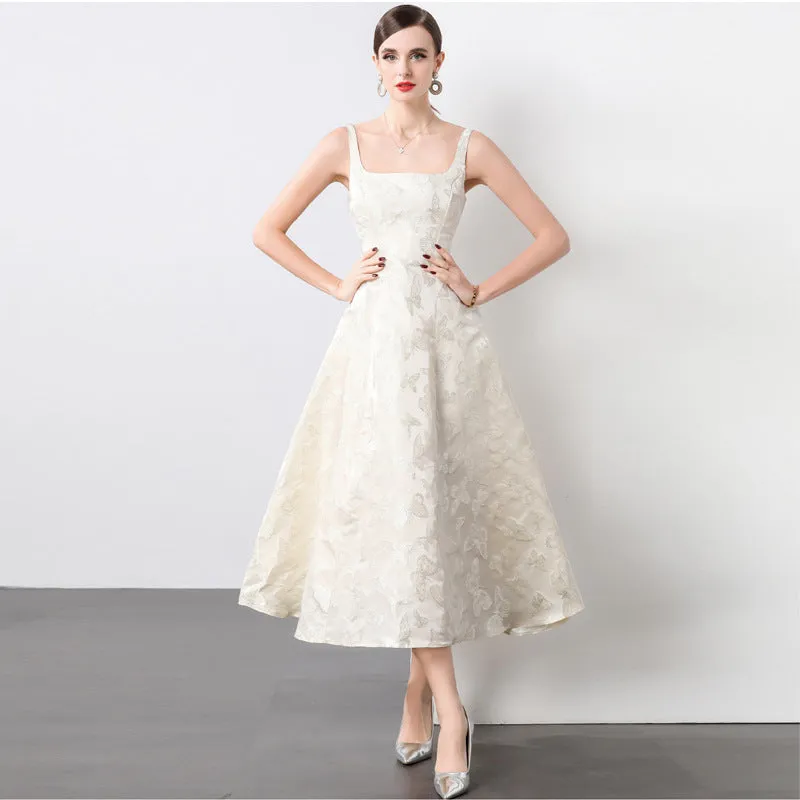 Diynav Engagement Certificate Registration Small Dress Temperament Light Luxury Small People Can Usually Wear High-End Slings And Ceiling Dress Women
