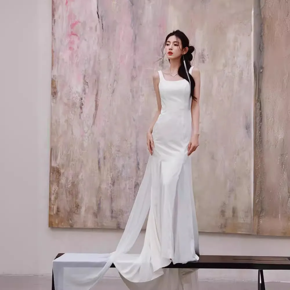 Diynav Dress 2024 New Museum Dream High-End Feeld With The Back Of The Tuxed-Back And Tail Dress Morning Dress