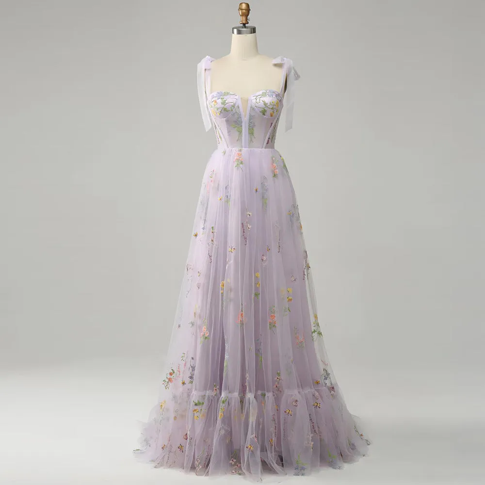 Diynav Temperament Famous Birthday Party Adult Ceremony Performance Dress Long Evening Dress Shredded Flower Slings Bra Little Dress Woman