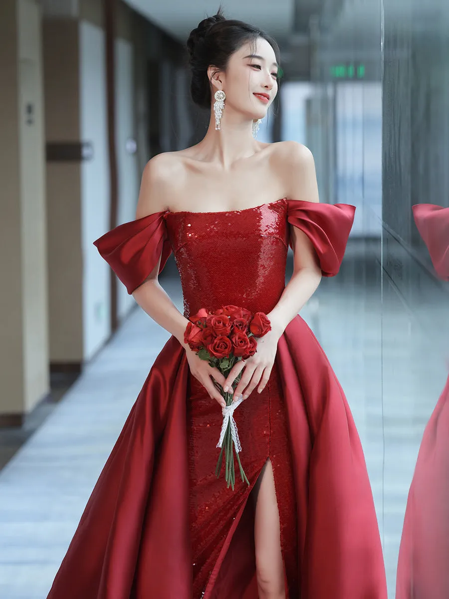 Diynav 2024 New Bridal Autumn Dress High-End Light Luxury Niche Engagement Dress Host Performance Suit