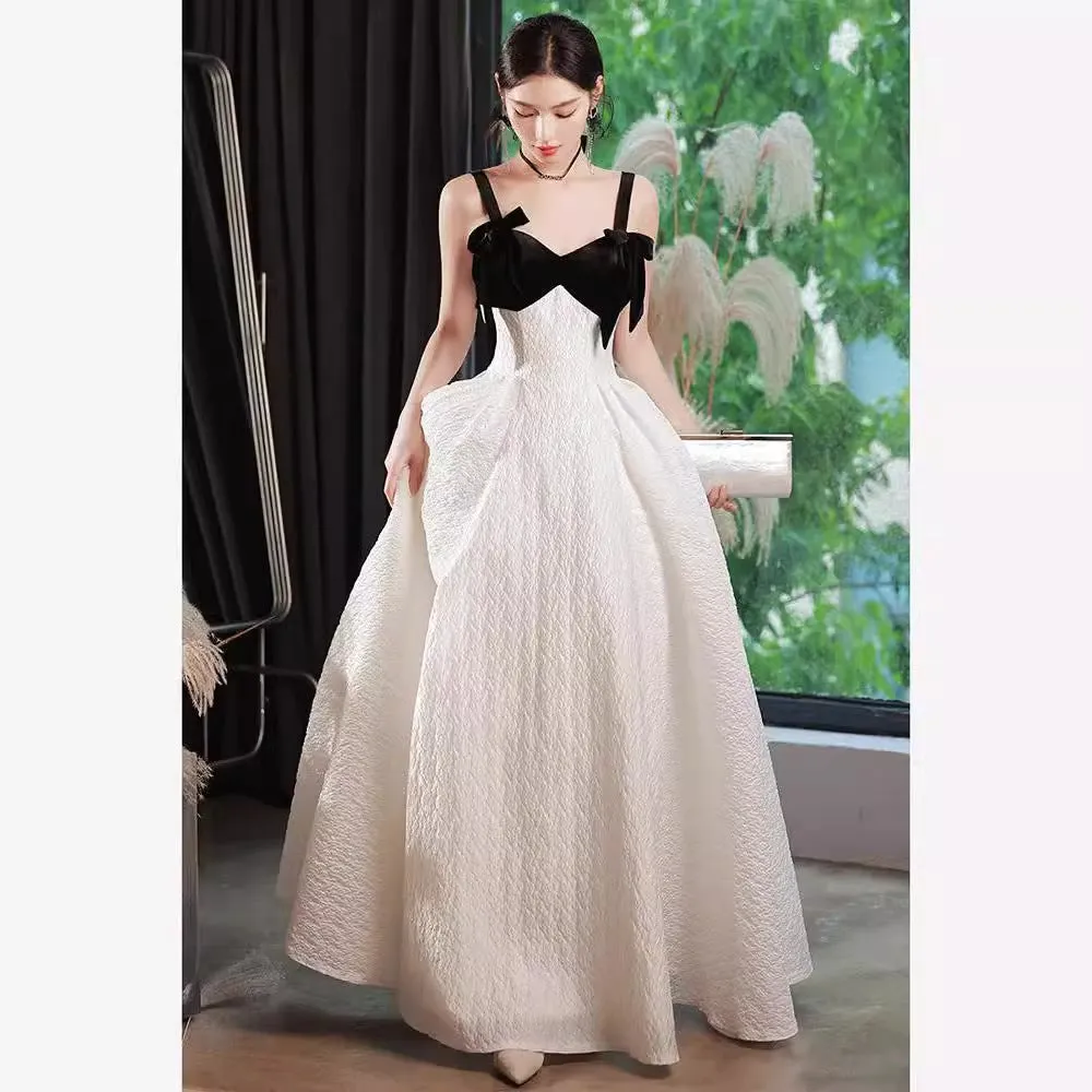 Diynav Evening Dress Dress Girl Light Luxury Niche Banquet Temperament Birthday Dress French Famous Host High Sense